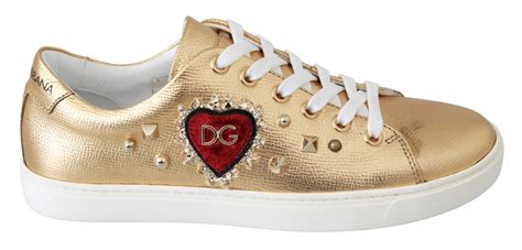 dolce gabbana schuhe gold herren|dolce and gabbana sneakers.